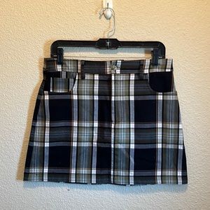 Plaid Forever 21 Mini Skirt with pockets